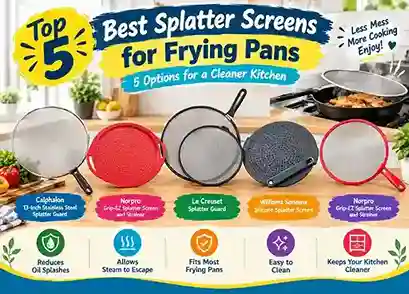 Splatter Screens for Frying
